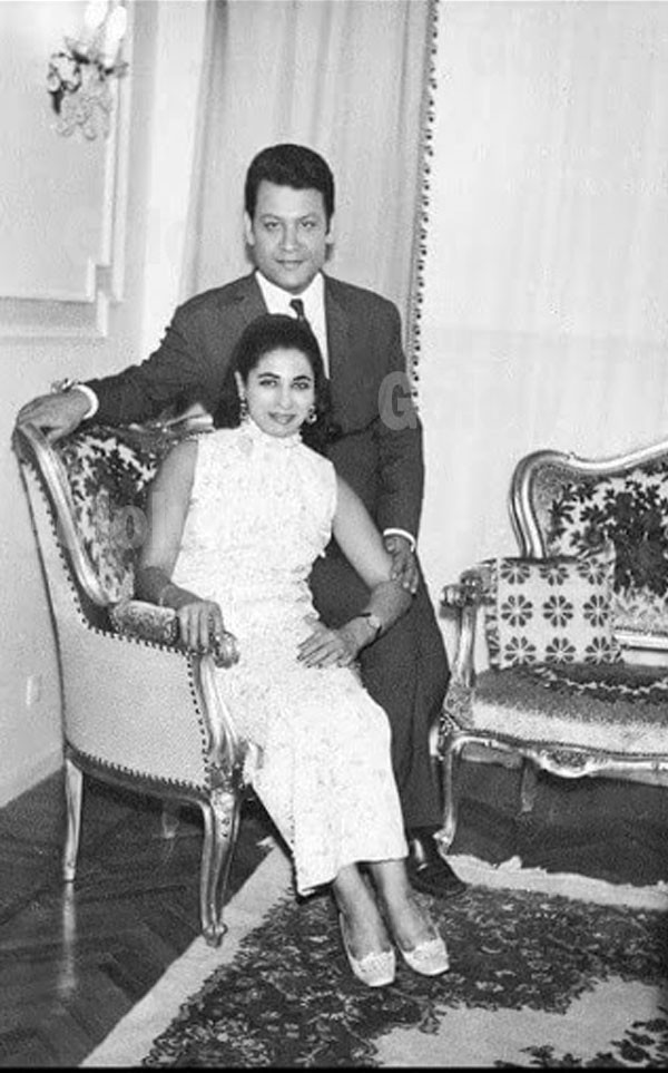 محمد رشدي وزوجته