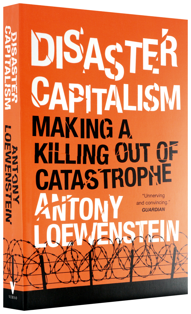 غلاف النسخة الإنجليزية من رأسمالية الكوارث