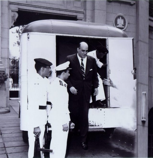 مصطفى أمين أثناء اعتقاله في الستينات