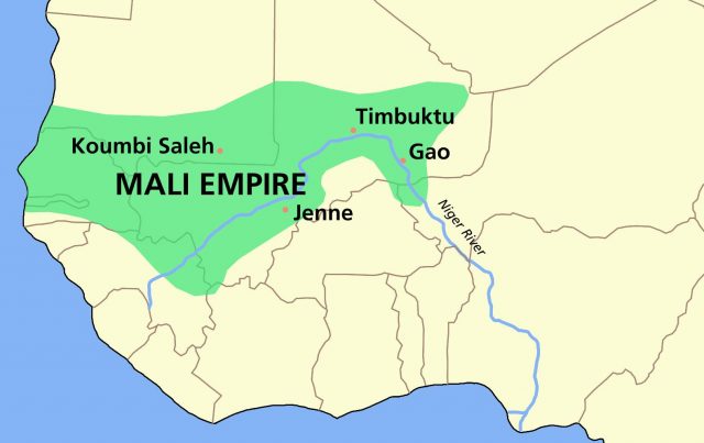 خريطة إمبراطورية مالي