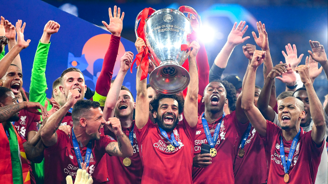 ليفربول يحتفل بالحصول على دوري أبطال أوروبا