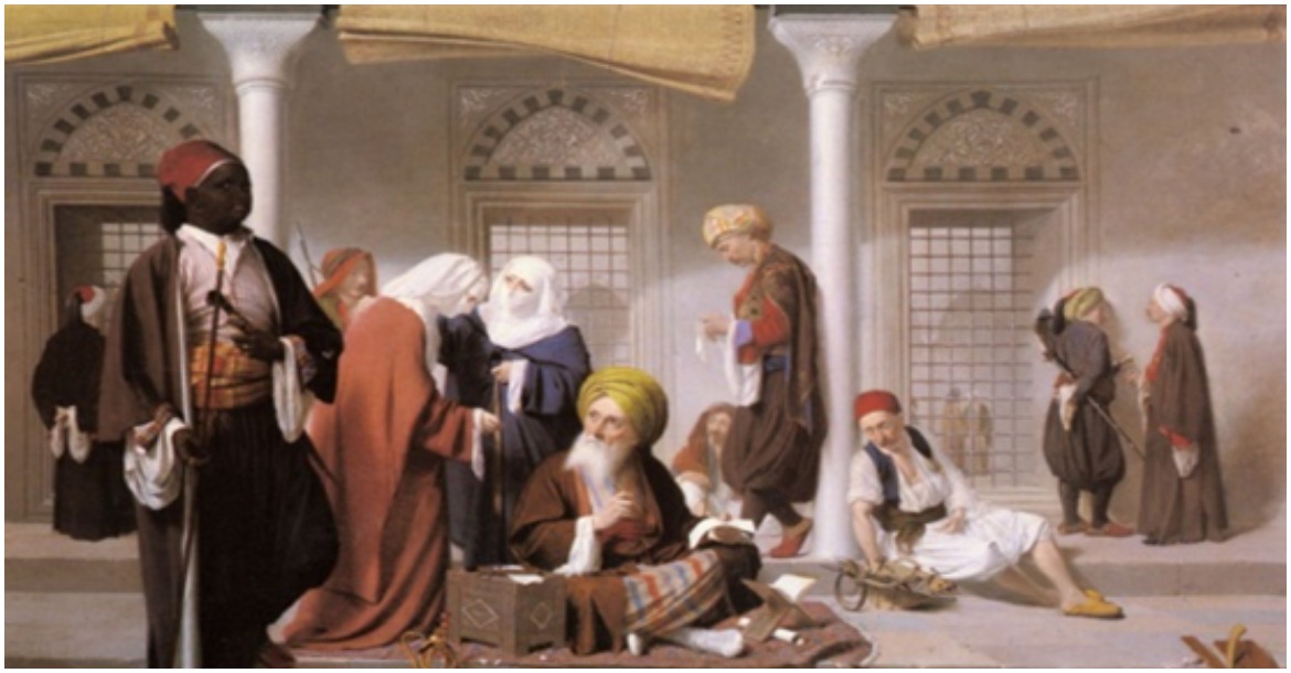 لوحة تصور جانبا من الحياة الاجتماعية في مصر العثمانية للفنان الهولندي يوهانس فيرمير