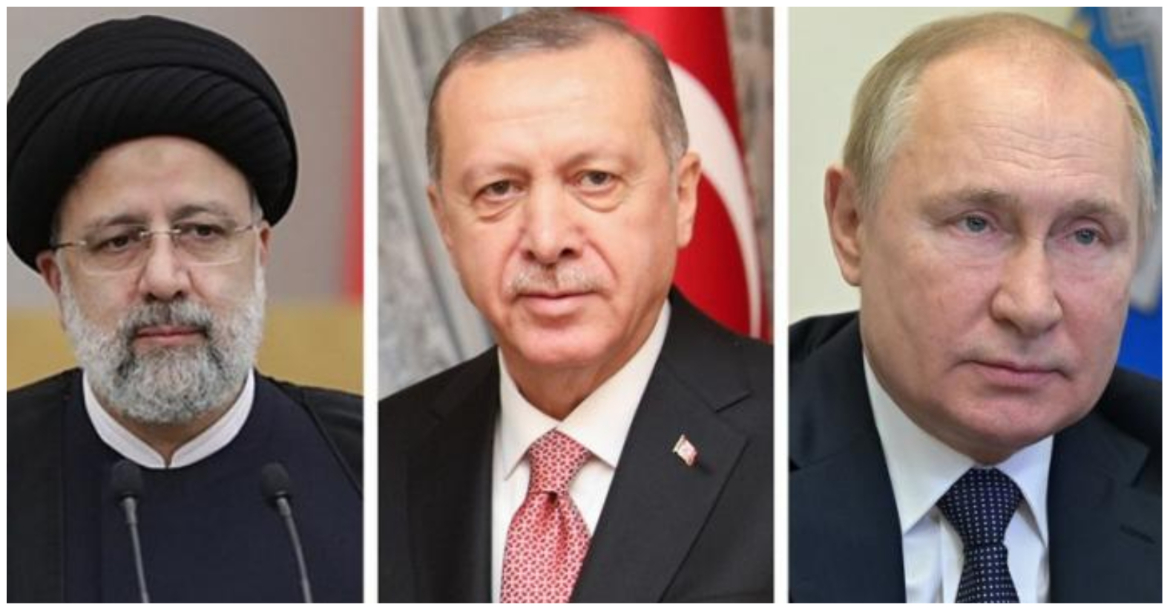 بوتين وأردوغان ورئيسي