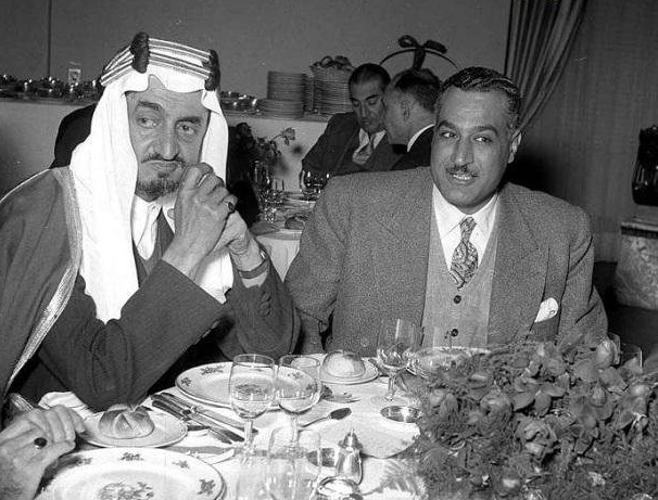 جمال عبد الناصر والملك فيصل